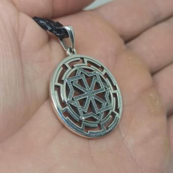 подвеска Славянский оберег Молвинец в протуберанцах серебро