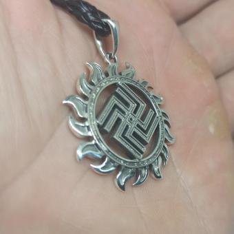 Славянский Оберег Небесный вепрь серебро