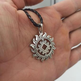 Славянский оберег Репейник счастья серебро