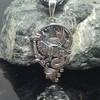Славярский оберег симаргл из серебра