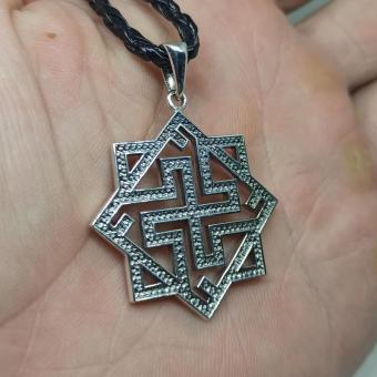 Славянский оберег Валькирия из серебра