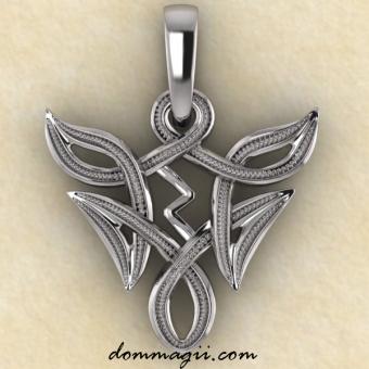 Серебряная подвеска-амулет «Соулу-в-вязи»