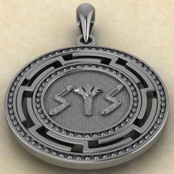 Подвеска Став Солнечный щит серебро