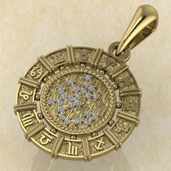 Стрелец золото с вставками