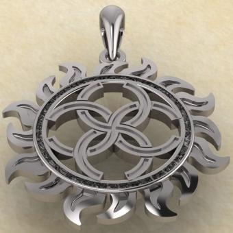 Славянский оберег Свадебник из серебра