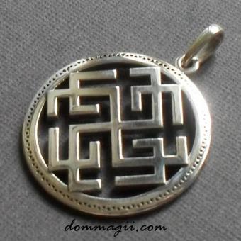 Славянский оберег Сварожич из серебра