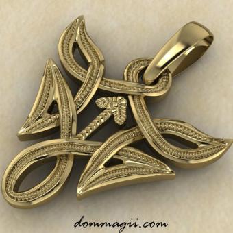 Тейваз в вязи золото