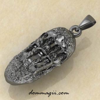 Оберег Триглав серебро