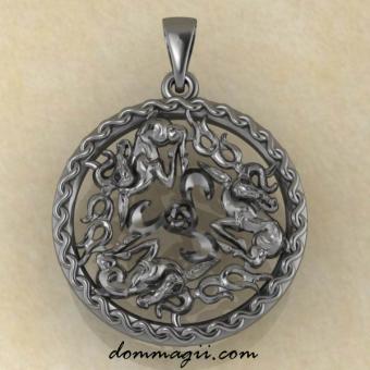 Скифские солнечные олени с трикселем из серебра