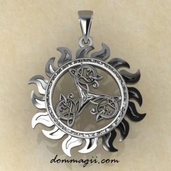 Оберег Трикселион Кельтский серебро