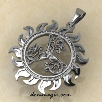 Оберег Трикселион из серебра