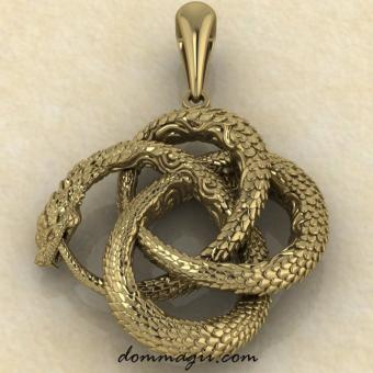 Уроборос из золота