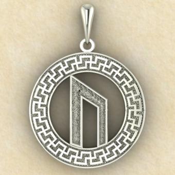 Руна «УРУЗ» в солярном обережном круге