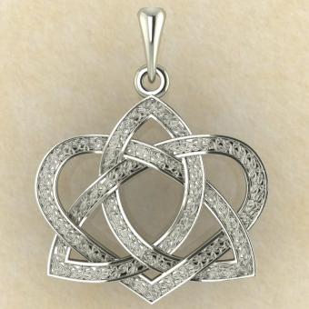 Амулет Узел любви золото