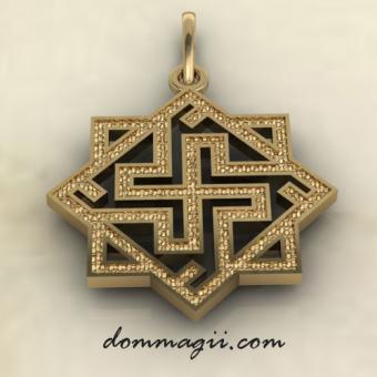 Купить Славянский оберег Валькирия малая из золота