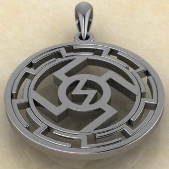 оберег Ведара в протуберанцах серебро