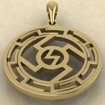 оберег Ведара в протуберанцах золото