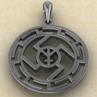 Подвеска Ведаман в протуберанцах серебро