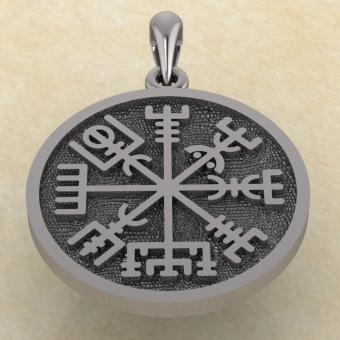 Компас викингов из серебра