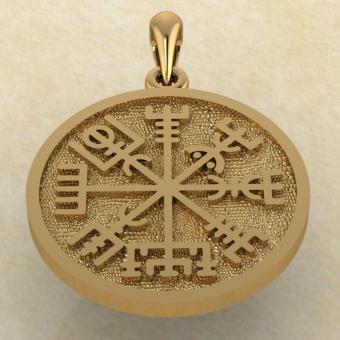 Компас Викингов из золота