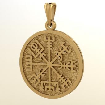 Вегвизир кулон из золота