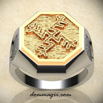 Кольцо на деньги Денежная свастика