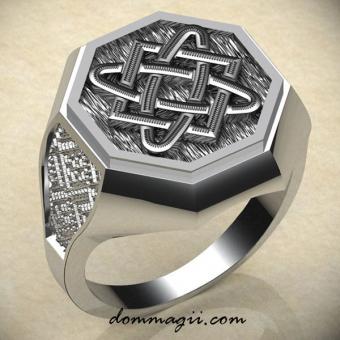 Кольцо со звездой Лады