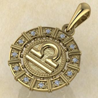 Весы золото с бриллиантами