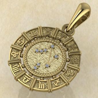 Весы золото с вставками