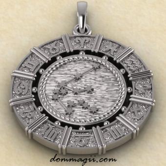 Зодиакальная подвеска водолей серебро