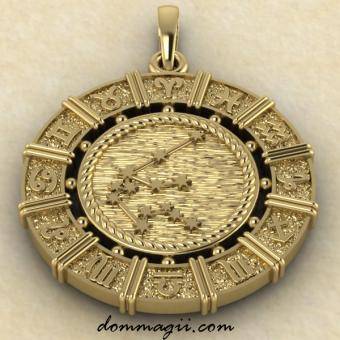 Водолей маленький из золота