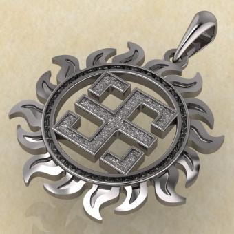 Оберег Всеславец серебро