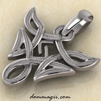 Подвеска-амулет «Йера в вязи» из серебра