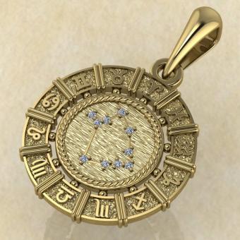 Змееносец золото с вставками