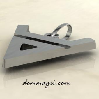 Символ Велеса 25мм из серебра