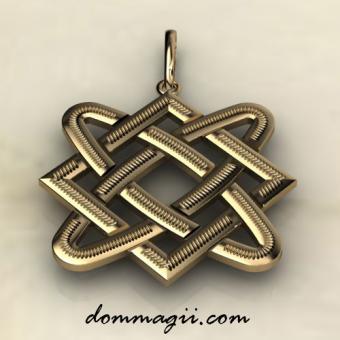 Славянский оберег Звезда лады Богородицы малая из золота