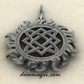 Звезда Лады в солнце из серебра