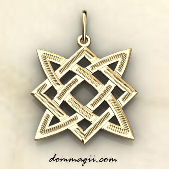 Звезда Руси славенский оберег из золота