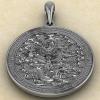 Дракон медальон из серебра