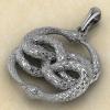 Купить подвеску «Аурин Уроборос» из серебра