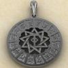 оберег Чертог Тура в Сварожьем круге из серебра
