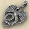 Амулетом Дракон из серебра