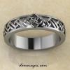 Кольцо Свадебник «Сплетение судеб» из серебра
