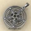 Амулет колесо фортуны из серебра