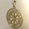 Двухсторонний Коловрат в протуберанцах золото