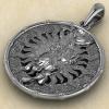 Кулон с Славянским оберегом Бог Перун из серебра