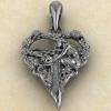 Кулон Хранительница влюбленных из серебра