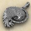 Кулон с амулетом Ловец снов Орел из серебра
