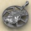Волк в коловрате из серебра