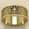 Кольцо Коловрат посолонь золото